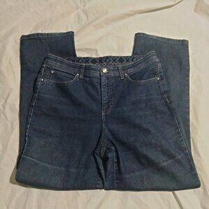 JM Collection Jeans Womens 10S Blue Denim Straight Mid Rise 32x28